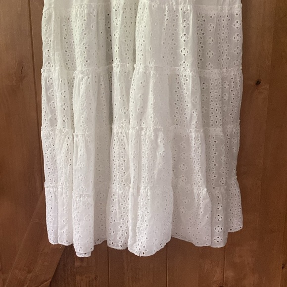 Solitaire White Eyelet Swim Dress Swim Cover up - Picture 6 of 9
